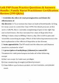 Leik FNP Exam Practice Questions & Answers Bundle Family Nurse Practitioner Certification Review &lpar;399 Q&As&rpar;&period;pdf&NewLine;&NewLine;