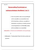 SAMENVATTING PSYCHOLOGIE EN RECHTSPSYCHOLOGIE &vert; COMPLETE EXAM STUDY GUIDE & PRACTICE QUESTIONS PDF