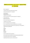 CPWM Exam &ndash; Questions and Answers &lpar;Updated 2026&comma; Rated A&plus;&rpar;&colon; Complete Practice Exam Material