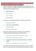 Accident and Health Insurance Study Guide &vert; Questions & &NewLine;Answers &vert; Complete Review &vert; Graded A&plus;