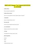 SERVSAFE Manager Test Updated QUESTIONS&NewLine;& ANSWERS