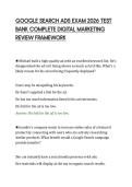 GOOGLE SEARCH ADS EXAM 2026 TEST&NewLine;BANK COMPLETE DIGITAL MARKETING&NewLine;REVIEW FRAMEWORK