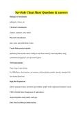 ServSafe Cheat Sheet Questions & answers