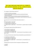 TDLR LAWS AND RULES EXAM WITH ALL CORRECT & 100&percnt; VERIFIED ANSWERS &vert;ACTUAL COMPLETE EXAM &vert;ALREADY GRADED A&plus;
