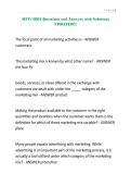 MFT MBA Questions and Answers with Solutions UPDATED&excl;&excl;&excl;&period;