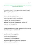 ETS MAJOR FIELD TEST IN BUSINESS Questions and Answers with Solutions UPDATED&excl;&excl;&excl;&period;