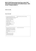 REAL HESI Pharmacology Exam Questions Latest 2025 &sol; 2026 Update&rpar; Real Questions and Verifi&comma; Exams of Advanced Education