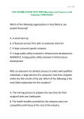 ETS MAJOR FIELD TEST MBA Questions and Answers with Solutions UPDATED&excl;&excl;&excl;&period;