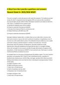 Critical Care HESI Practice Questions and Answers &lpar;2025&sol;2026&rpar; &ndash; ICU Nursing Exam Review &lpar;A&plus; Verified Study Guide&rpar;