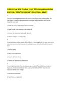 Critical Care HESI Practice Exam &ndash; Complete Solutions &lpar;2025&ndash;2026 Updated&rpar; &vert; Practice Questions with Answer Guide