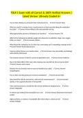 TDLR 1 Exam with all Correct & 100&percnt; Verified Answers &vert;Latest Version &vert;Already Graded A&plus;