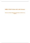 MIMG C185A Problem Set 2 with Answers&NewLine;&NewLine;&NewLine;Structure of Organic Molecules &lpar;University of California Los Angeles&rpar;Correct and verified&NewLine;