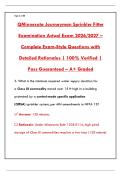 MINNESOTA JOURNEYMAN SPRINKLER FITTER EXAMINATION ACTUAL EXAM 2026 &vert; COMPLETE STUDY GUIDE & VERIFIED ANSWERS PDF