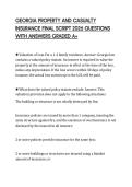 GEORGIA PROPERTY AND CASUALTY&NewLine;INSURANCE FINAL SCRIPT 2026 QUESTIONS&NewLine;WITH ANSWERS GRADED A&plus;