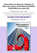 Solution Manual for Mechanics of Materials 7th Edition Beer Johnston DeWolf Mazurek&NewLine;&NewLine;