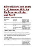 2026&sol;2027 C130 Essential Skills for the Insurance Broker & Agent - Elite S-Tier Test Bank &vert; 20&plus; Advanced Q&A Scenarios with Full Mentor Analyses