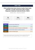 CISA Certified Information Systems Auditor Study Guide 2026&sol;2027 &ndash; Complete Exam-Style Questions &vert; 100&percnt; Verified &vert; Detailed Rationales &ndash; Pass Guaranteed &ndash; A&plus; Graded&NewLine;&NewLine;