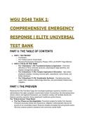 WGU D548 Task 1&colon; Comprehensive Emergency Response &vert; Elite Universal Test Bank &lpar;2026&sol;2027&rpar; &vert; 20&plus; Q&A with Mentor Analyses
