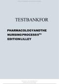 Test Bank for Pharmacology and the Nursing Process &lpar;9th Edition&rpar; by Linda Lane Lilley&comma; Shelly Rainforth Collins & Julie S&period; Snyder &vert; Complete Questions&comma; Verified Answers & Rationales &vert; ISBN 9780323529495