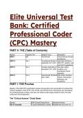 2026&sol;2027 Elite Universal Test Bank&colon; Certified Professional Coder &lpar;CPC&rpar; Mastery & Exam Prep &vert; 20&plus; S-Tier QA Scenarios