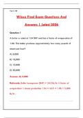 WILCOX FINAL EXAM QUESTIONS AND ANSWERS &vert; COMPLETE STUDY GUIDE & VERIFIED SOLUTIONS PDF