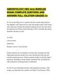 GERONTOLOGY HESI 2026 BUNDLED&NewLine;EXAMS COMPLETE QUESTIONS AND&NewLine;ANSWERS FULL SOLUTION GRADED A&plus;