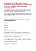 NYC Master Electrician Exam 200 Practice Questions & Study Guide PDF &vert; Updated Test Prep with Answers&comma; Code Coverage & Licensing Review