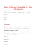 Relias RN Advanced Math Ability V1 &vert; Q&A &NewLine;with Rationale