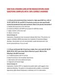 SSM TCAR &lpar;TRAUMA CARE AFTER RESUSCITATION&rpar; EXAM QUESTIONS COMPLETE WITH 100&percnt; CORRECT ANSWERS