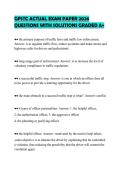 GPSTC ACTUAL EXAM PAPER 2026&NewLine;QUESTIONS WITH SOLUTIONS GRADED A&plus;
