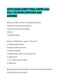 GPSTC EXAM SCRIPT FINAL PAPER 2026&NewLine;FULL SOLUTION QUESTIONS AND&NewLine;ANSWERS