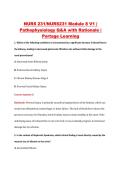 NURS 231&sol;NURS231 Module 8 V1 &vert; &NewLine;Pathophysiology Q&A with Rationale &vert; &NewLine;Portage Learning 