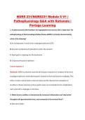 NURS 231&sol;NURS231 Module 6 V1 &vert; &NewLine;Pathophysiology Q&A with Rationale &vert; &NewLine;Portage Learning 