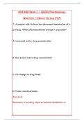 NUR 600 EXAM 1 STUDY GUIDE &vert; COMPLETE PRACTICE QUESTIONS & VERIFIED ANSWERS