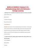 NURS 231 Module 6 V1&ndash;V3 &vert; NURS231 Module 6 V1&ndash;V3 &vert; Pathophysiology &vert; Portage Learning &vert; Q&A with Rationale