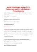 NURS 231 Module 5 V1&ndash;V3 &vert; NURS231 Module 5 V1&ndash;V3 &vert; Pathophysiology &vert; Portage Learning &vert; Q&A with Rationale
