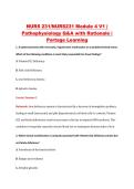 NURS 231 Module 4 V1&ndash;V3 &vert; NURS231 Module 4 V1&ndash;V3 &vert; Pathophysiology &vert; Portage Learning &vert; Q&A with Rationale