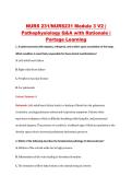 NURS 231 Module 3 V1&ndash;V3 &vert; NURS231 Module 3 V1&ndash;V3 &vert; Pathophysiology &vert; Portage Learning &vert; Q&A with Rationale