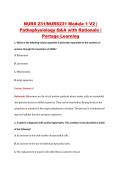NURS 231 Module 1 V1&ndash;V3 &vert; NURS231 Module 1 V1&ndash;V3 &vert; Pathophysiology &vert; Portage Learning &vert; Q&A with Rationale