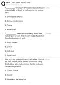 TCOLE Practice Test Penal Code &lpar;Latest 2026 &sol; 2027 Update&rpar; Questions and Verified Answers &vert; 100&percnt; Correct &vert; Grade A&plus;&period;