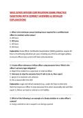 SOCE &lpar;STATE OFFICER CERTIFICATION EXAM&rpar; PRACTICE QUESTIONS WITH CORRECT ANSWERS & DETAILED EXPLANATIONS