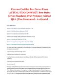 Cicerone Certified Beer Server Exam ACTUAL EXAM 2026&sol;2027 &vert; Beer Styles Service Standards Draft Systems &vert; Verified Q&A &vert; Pass Guaranteed - A&plus; Graded&NewLine;&NewLine;