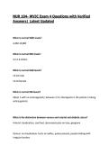 NUR 104- WVJC Exam 4 Questions with Verified Answers&vert; Latest Update