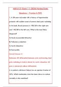 NUR 6121 EXAM 1 STUDY GUIDE &vert; COMPLETE PRACTICE QUESTIONS & VERIFIED ANSWERS 