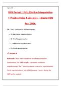 EKG PACKET COMPLETE STUDY GUIDE &vert; ECG PRACTICE QUESTIONS & VERIFIED ANSWERS PDF