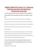 NUR 2513 Exam 2 V1&ndash;V3 &vert; NUR2513 Exam 2 V1&ndash;V3 &vert; Maternal Child Nursing &vert; Rasmussen University &vert; Complete Exam Bundle with Detailed Verified Answers