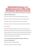 NUR2392&sol;NUR 2392 Exam 4 V1 &vert; &NewLine;Multidimensional Care II &lpar;MDC 2&rpar; Q&A &NewLine;with Rationale &vert; Rasmussen University