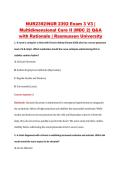 NUR2392&sol;NUR 2392 Exam 3 V3 &vert; &NewLine;Multidimensional Care II &lpar;MDC 2&rpar; Q&A &NewLine;with Rationale &vert; Rasmussen University