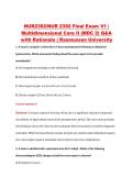 NUR2392 Final Exam V1&ndash;V3 &vert; NUR2392 Final Exam V1&ndash;V3 &vert; Multidimensional Care II &lpar;MDC 2&rpar; &vert; Rasmussen University &vert; Complete Exam Bundle with Detailed Verified Answers