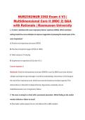 NUR2392&sol;NUR 2392 Exam 4 V3 &vert; &NewLine;Multidimensional Care II &lpar;MDC 2&rpar; Q&A &NewLine;with Rationale &vert; Rasmussen University 